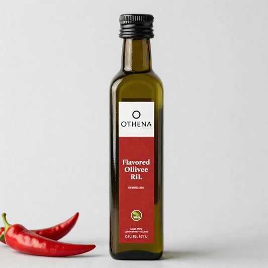 Huile d'Olive Vierge Extra Naturelle Aromatisée au Piment Chili 4 bouteilles x 250 ml