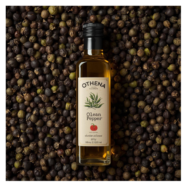 Huile d’Olive Vierge Extra Naturelle Aromatisée aux 4 Poivres  4 bouteilles x 250ML